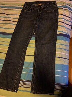 True Religion Men’s Dark Indigo Bootcut Jeans
